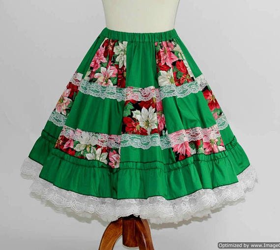 green-poinsettia-square-dance-skirt