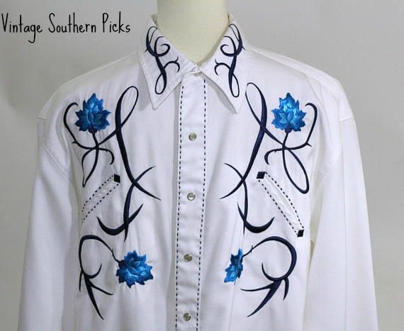 white-western-shirt-for-men-with-blue-embroidered-flowers