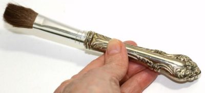 vintage makeup brush
