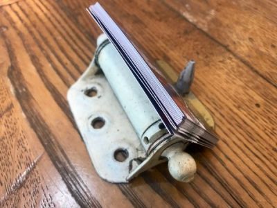 Repurposed door hinges