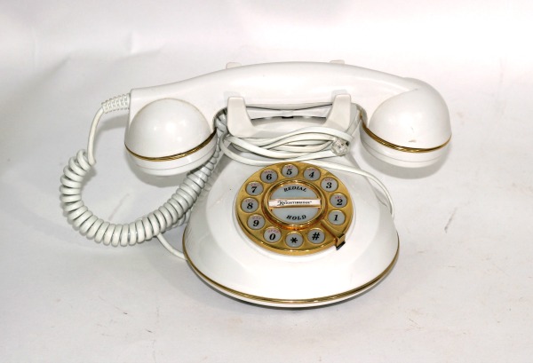 80s push button vintage style rotary phone