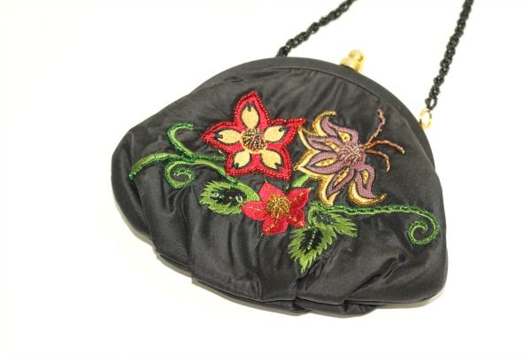vintage embroidered purse