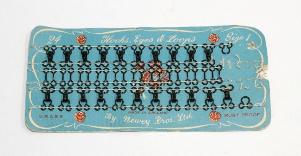 vintage hook and eyes