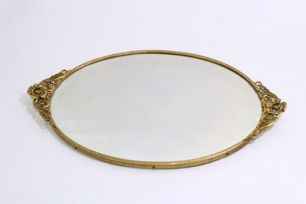 vintage mirror tray
