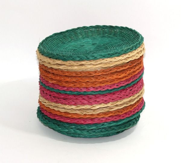 stack vintage paper plate holders